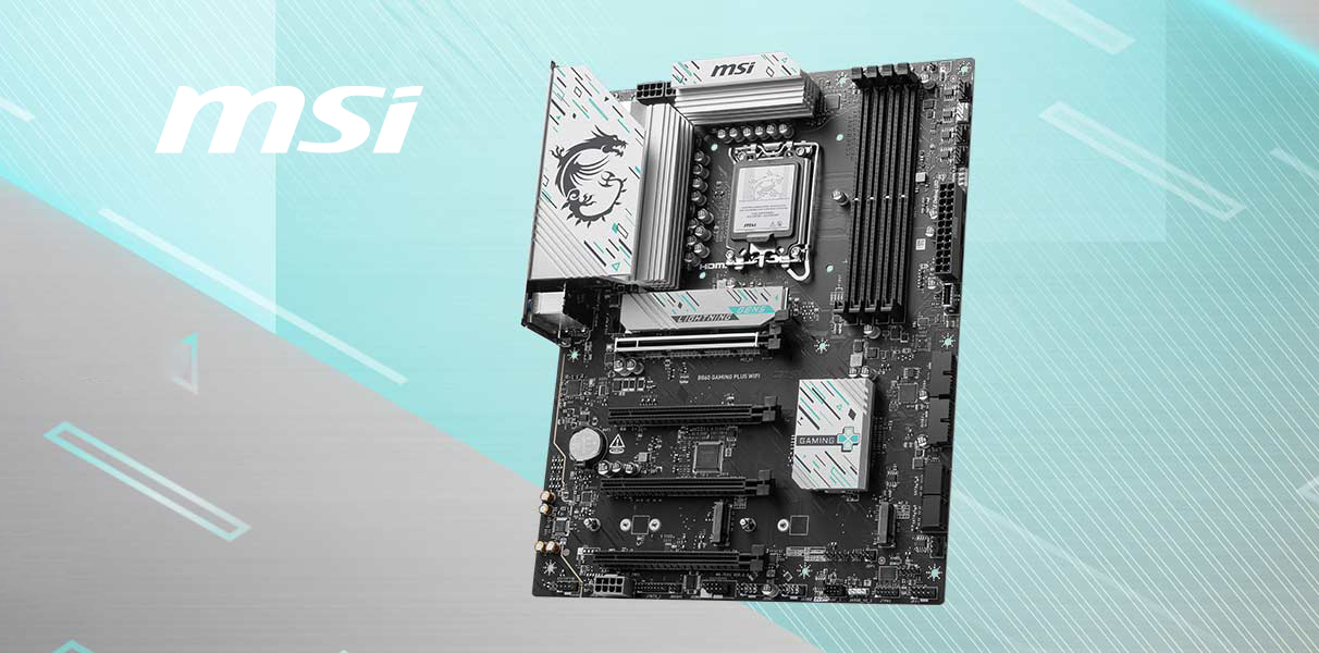 MSI B860 GAMING PLUS WIFI Motherboard, ATX - Supports Intel Core